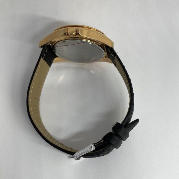 Fossil Riley ES2811 Women Black Leather Rose Gold Analog Dial Quartz Watch RK410 - Picture 11 of 12